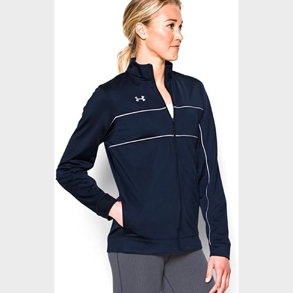 NWT Under Armour Team Rival Knit Warm-Up Jacket - Picture 2 of 8